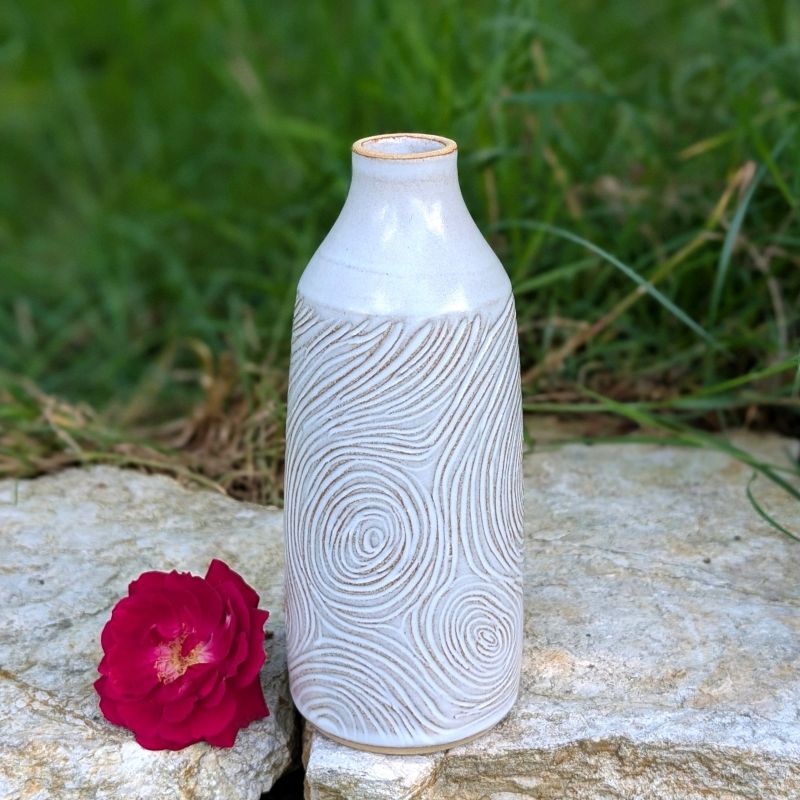 Vase bois blanc