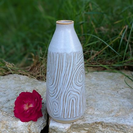 Vase bois bleu
